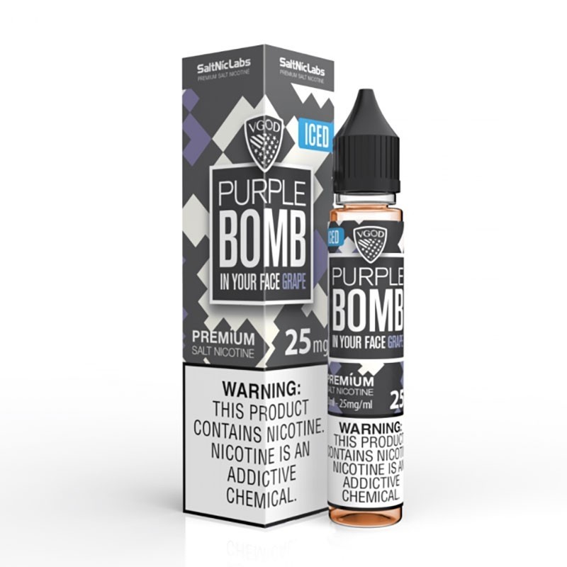 Vgod Purple Bomb Ice Salt Likit - 30 ML - 50 MG