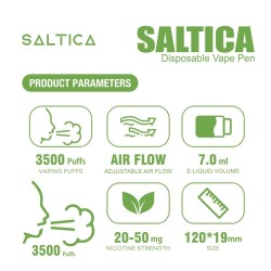 Saltica Double Apple Disposable Vape Pen