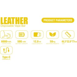 Saltica Leather 7000 Banana Ice Disposable Vape Bar