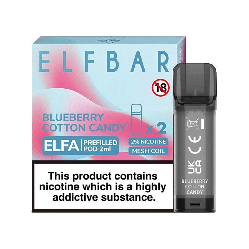 Elf Bar Elfa Blueberry Cotton Candy Pod Kartuş