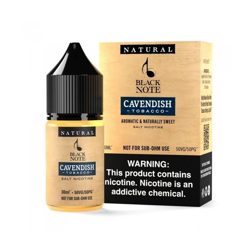 Black Note Cavendish Tobacco Salt Likit - 30 ML - 50 MG