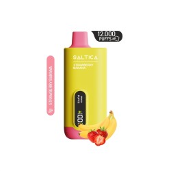 Saltica Ekranlı 12000 Strawberry Banana Disposable Vape Bar