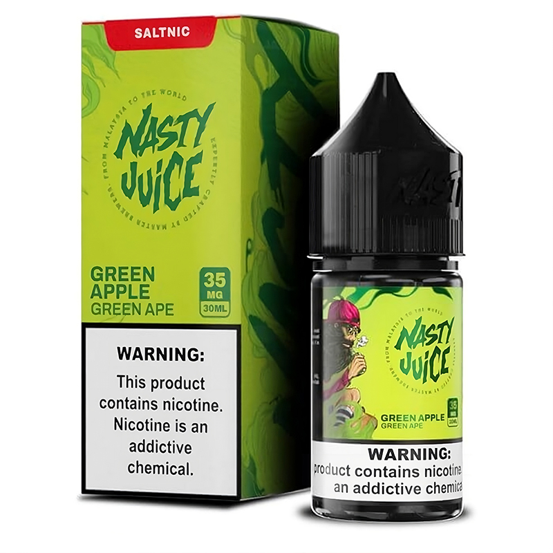 Nasty Green Apple Green Ape Salt Likit - 30 ML - 50 MG