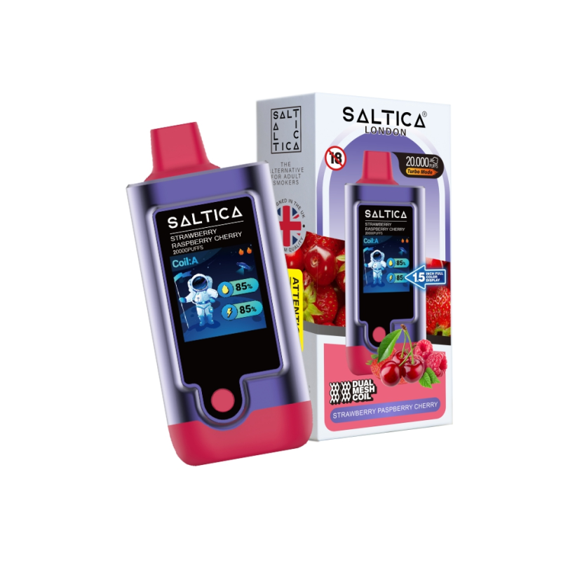 Saltica Digital 20000 Strawberry Raspberry Cherry Disposable