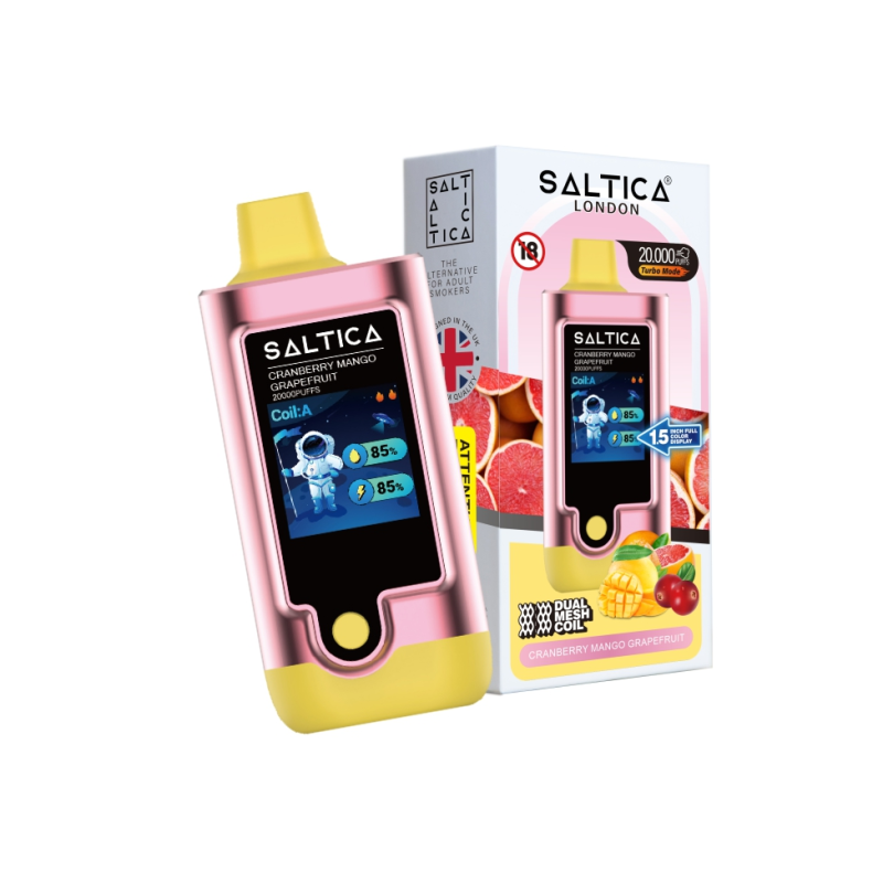 Saltica Digital 20000 Cranberry Mango Grapefruit Disposable