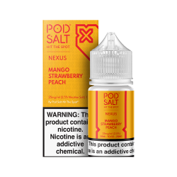 Pod Salt Mango Strawberry Peach Salt Likit - 30 ML - 50 MG