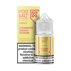 Pod Salt Strawberry Banana Rhubar Salt Likit - 30 ML - 50 MG