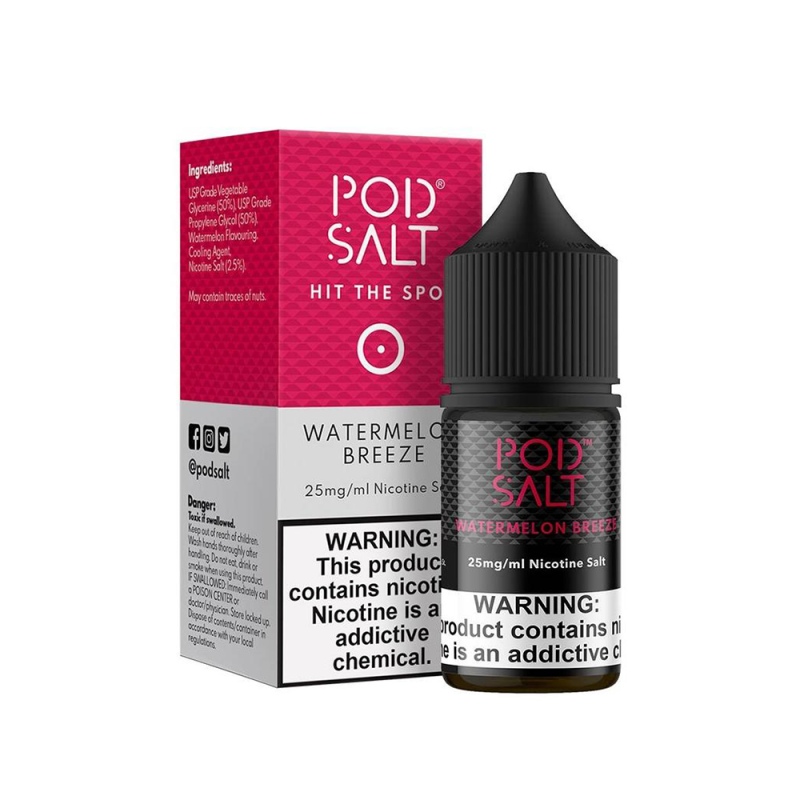 Pod Salt Watermelon Breeze Salt Likit - 30 ML - 50 MG