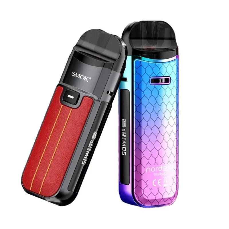 Smok Nord 50 W Pod Mod - Black Red Marbling